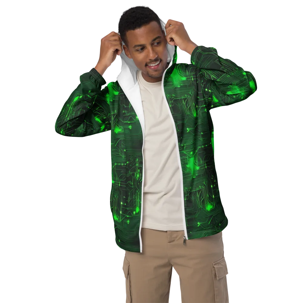 Silicon Moss on Men's Windbreaker — Front