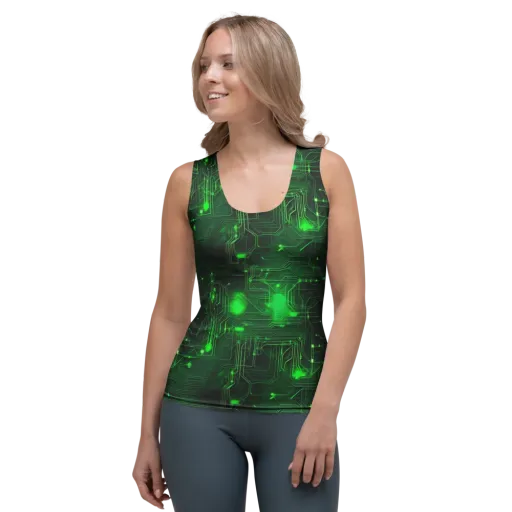 Silicon Moss on a Women's Tank Top