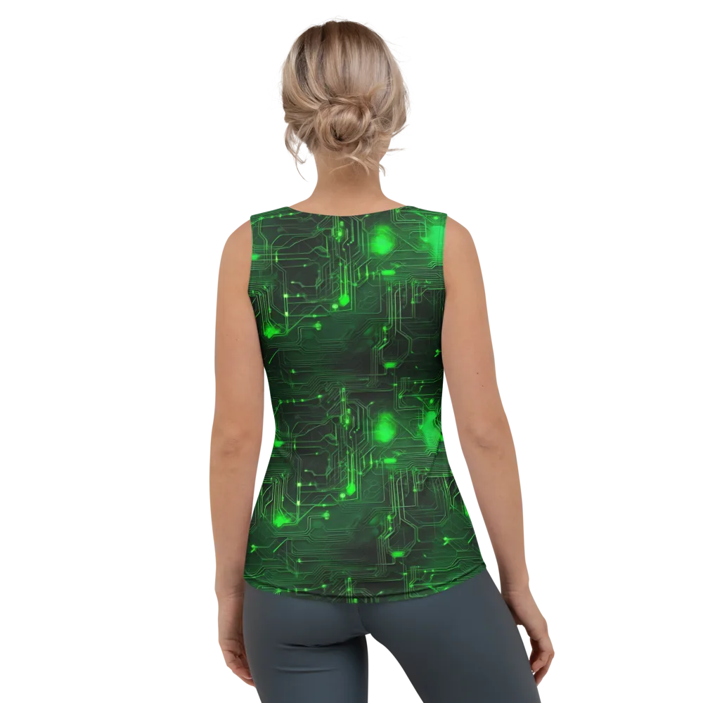Silicon Moss on Women's Tank Top — Back