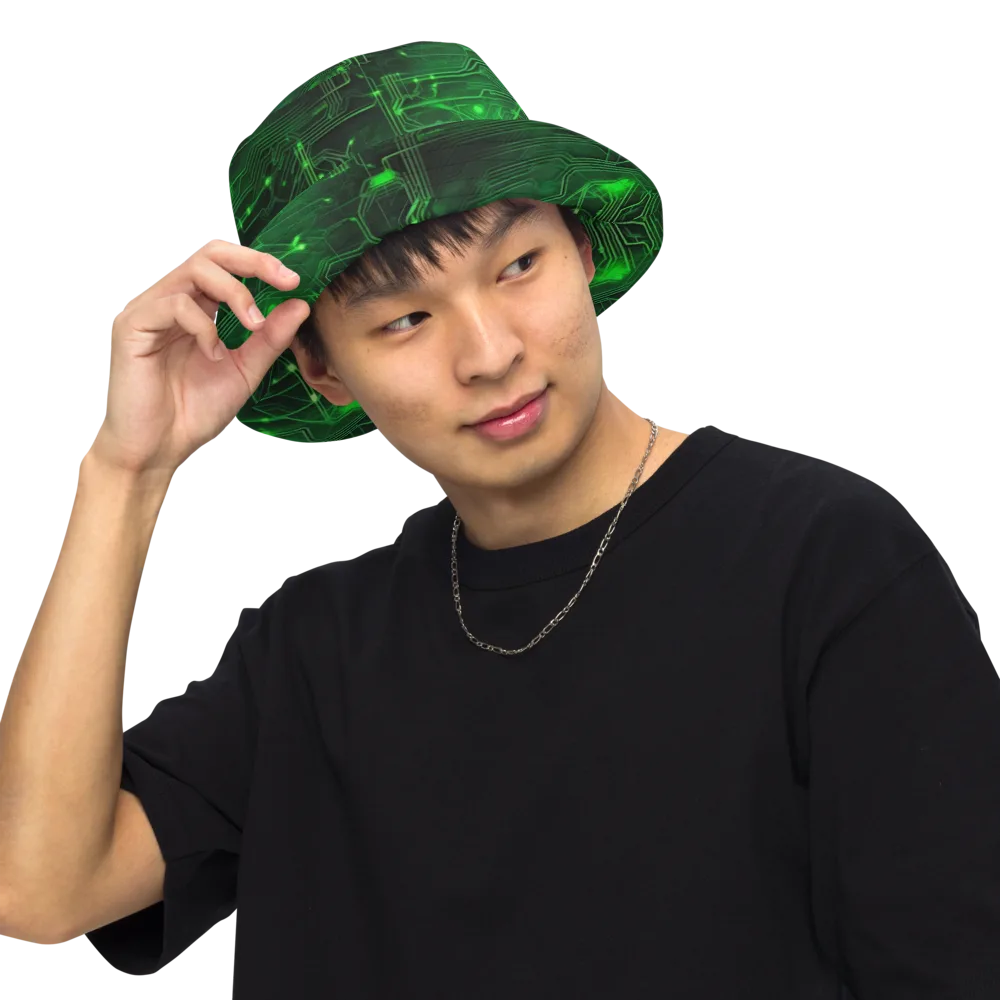 Silicon Moss on Reversible Bucket Hat — Front Inside