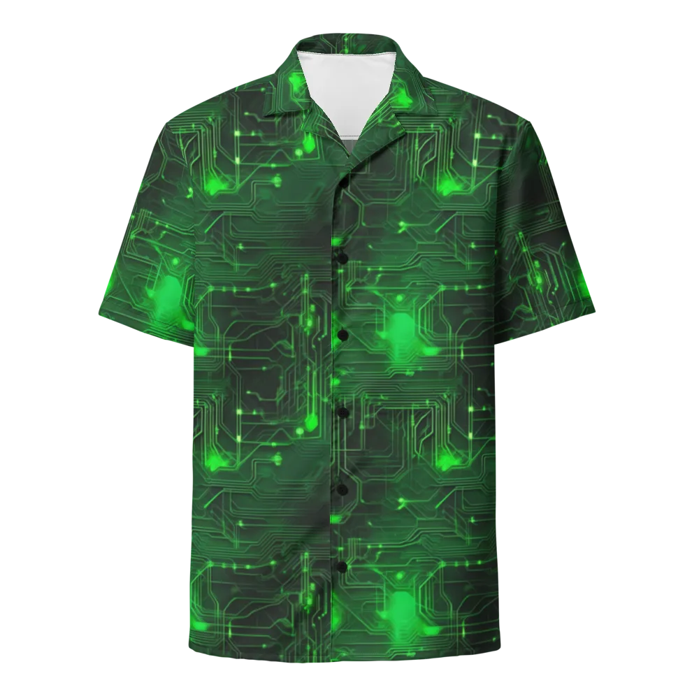 Silicon Moss on Button Shirt — Front