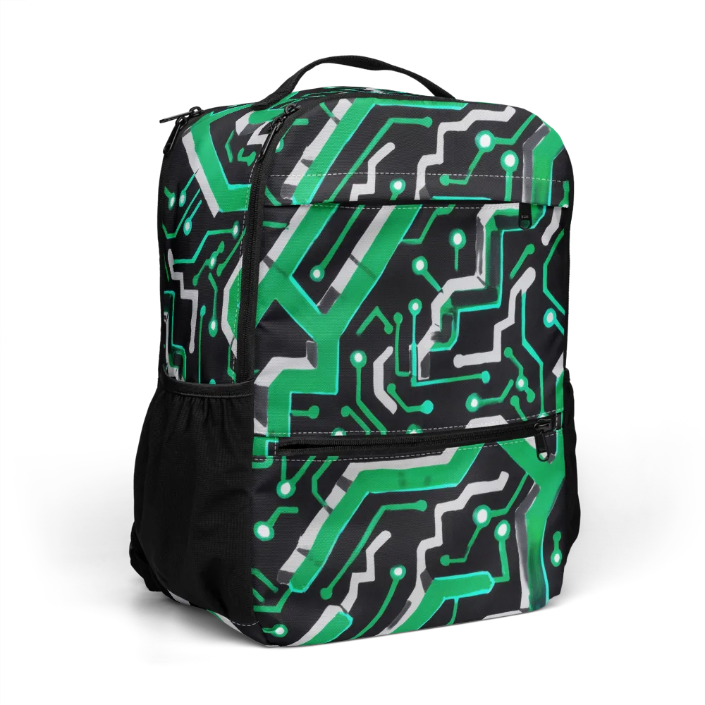 Green Current on Utility Backpack — Right Front