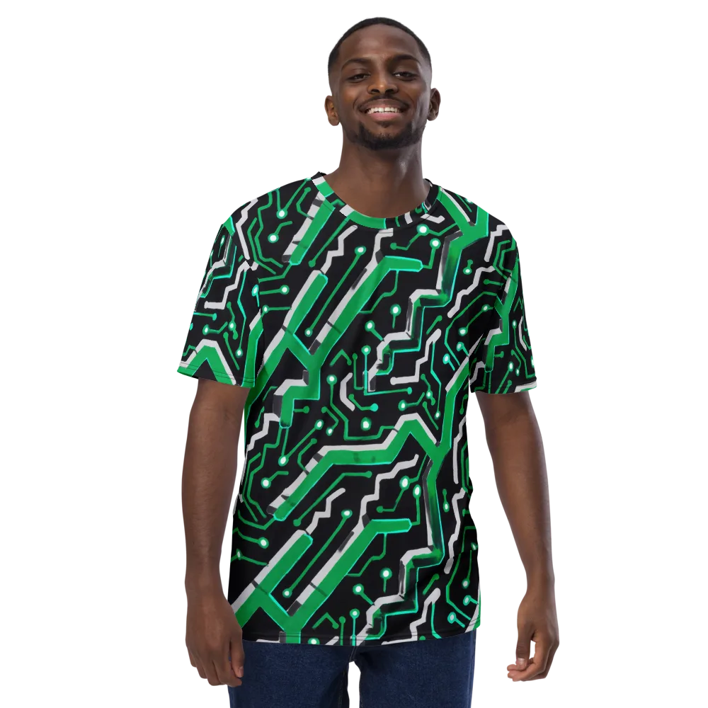 Green Current on Men's Crew Neck T-Shirt — Front