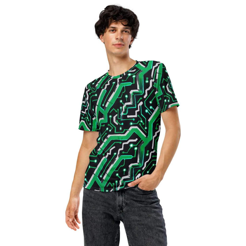 Green Current on Men's Crew Neck T-Shirt — Front