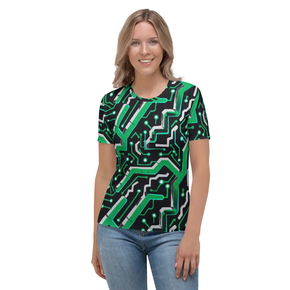 Green Current on Women's Crew Neck T-Shirt — Front