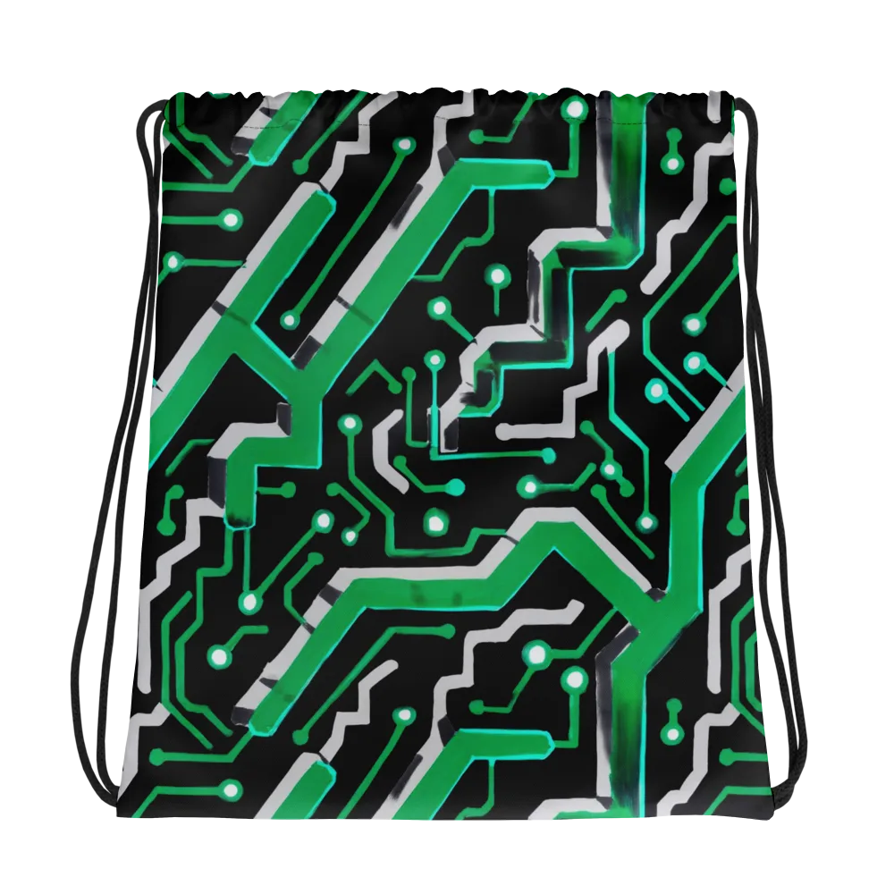 Green Current on Drawstring Bag — Photo