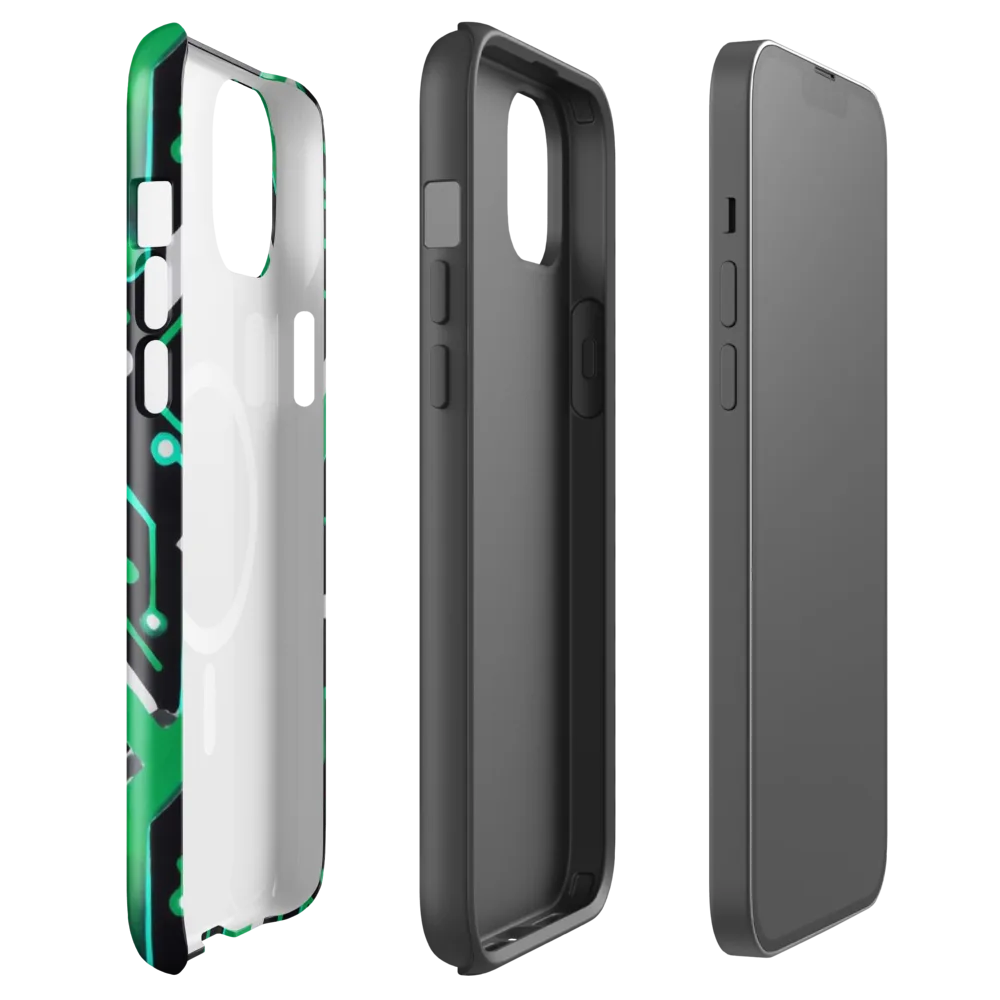 Green Current on MagSafe Tough Case for iPhone® — Front