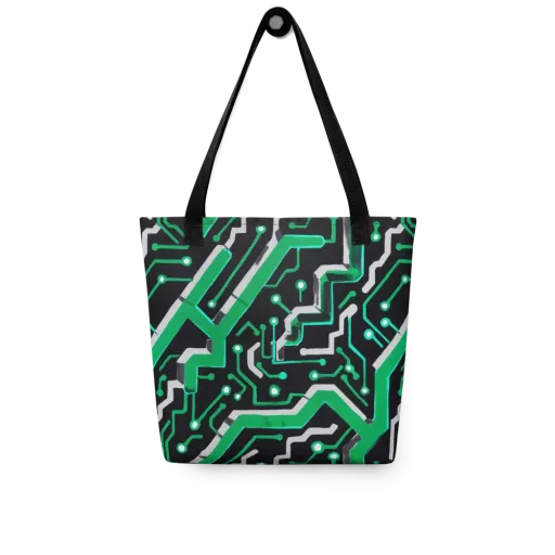 Green Current on a Tote Bag
