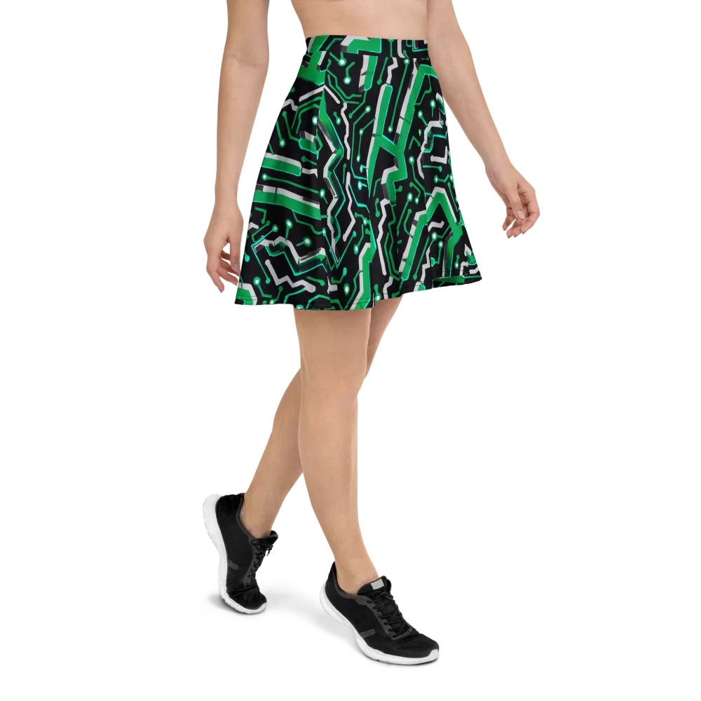 Green Current on Skater Skirt — Right