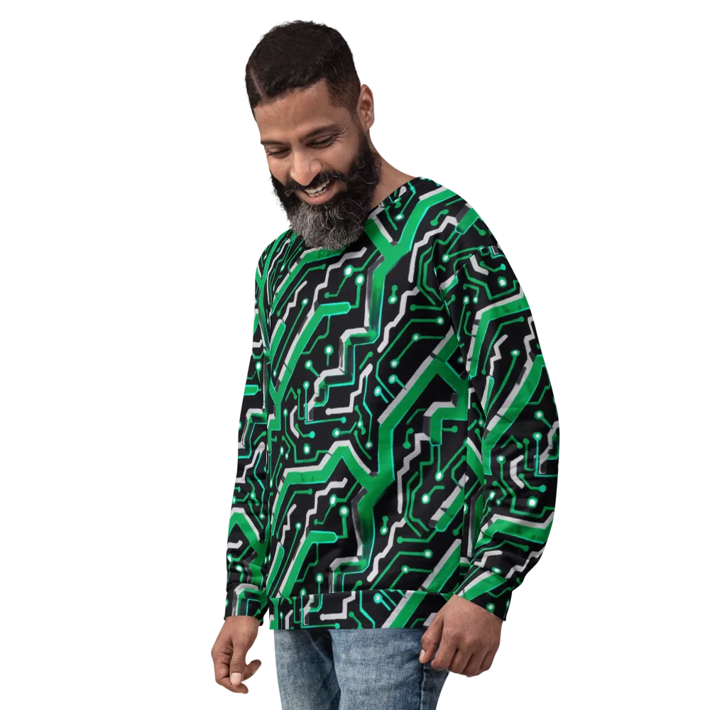 Green Current on Sweatshirt — Left Front