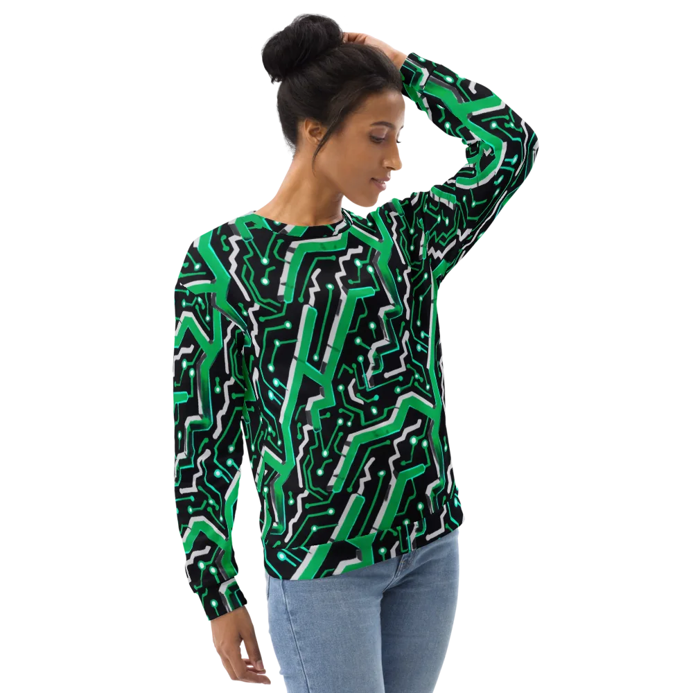 Green Current on Sweatshirt — Right Front