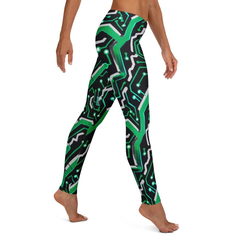 Green Current on Leggings — Right