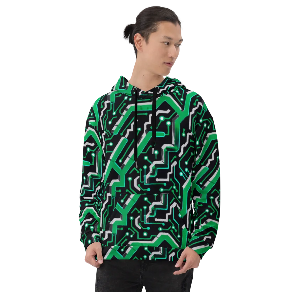 Green Current on Hoodie — Front