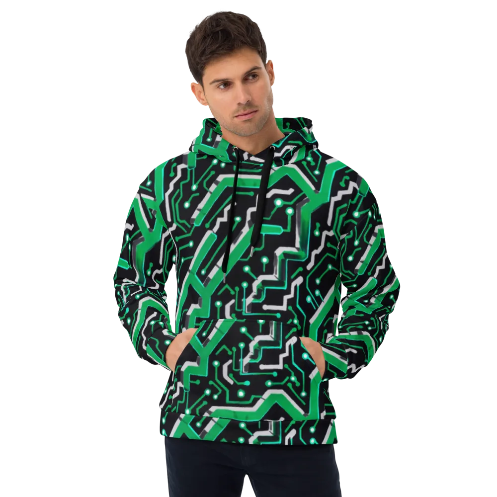 Green Current on Hoodie — Front