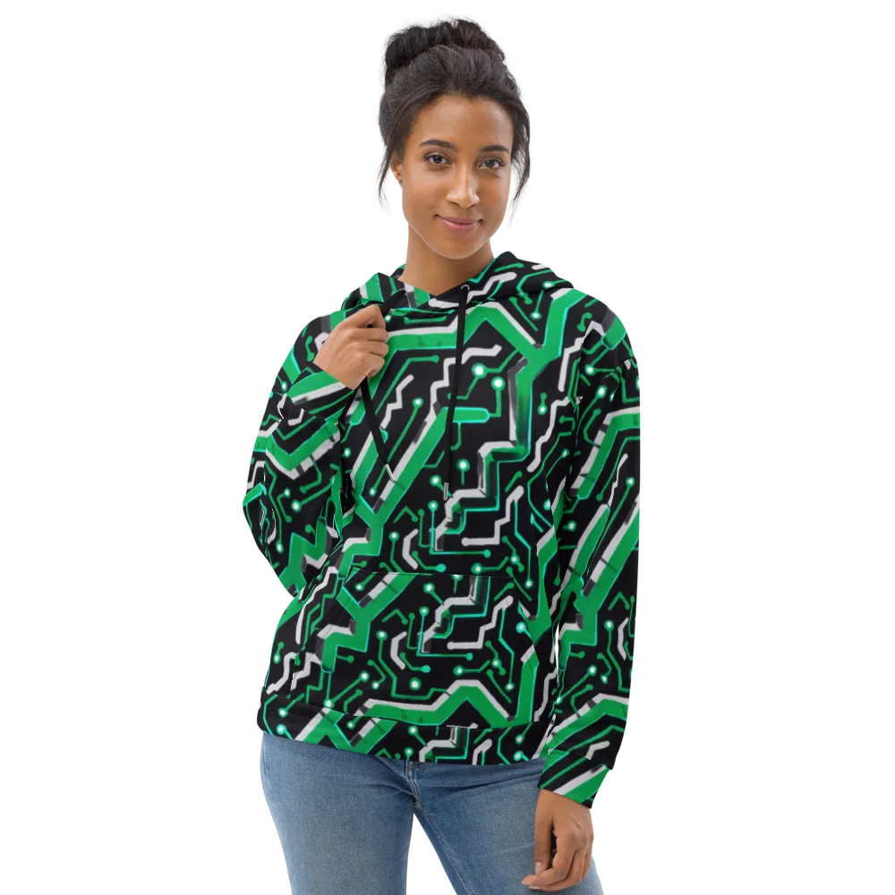 Green Current on Hoodie — Front