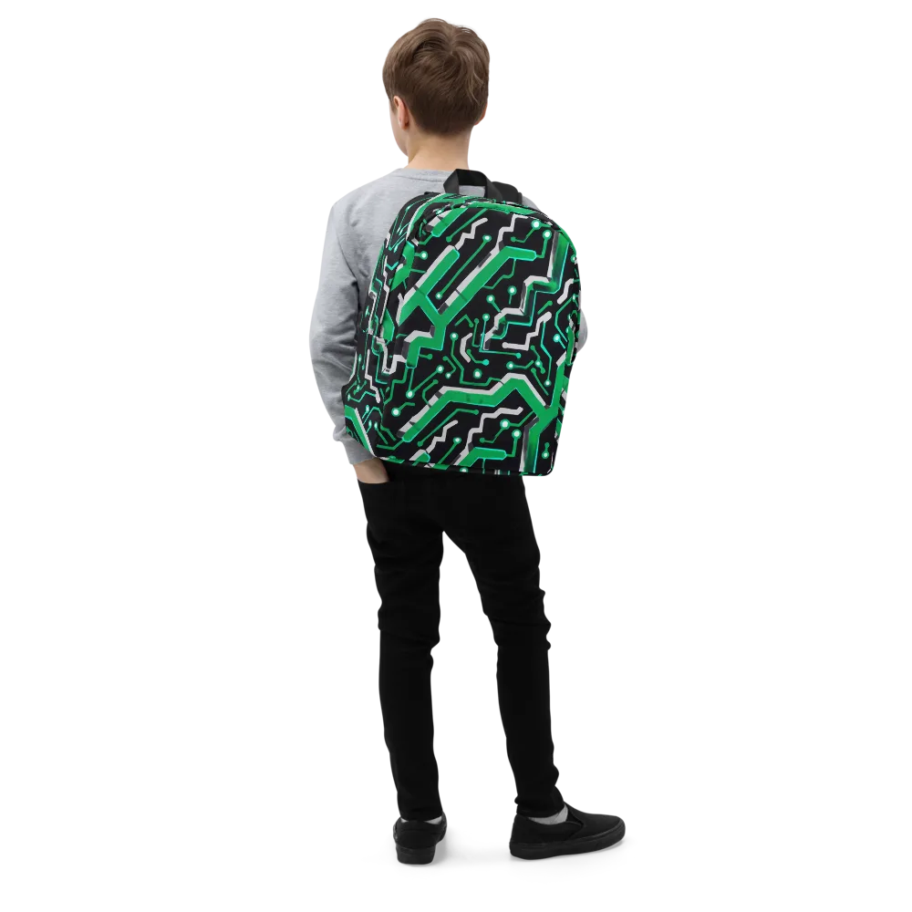 Green Current on Minimalist Backpack — Right Front