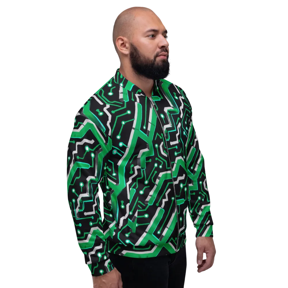 Green Current on Bomber Jacket — Right
