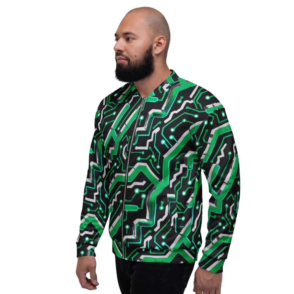 Green Current on Bomber Jacket — Left