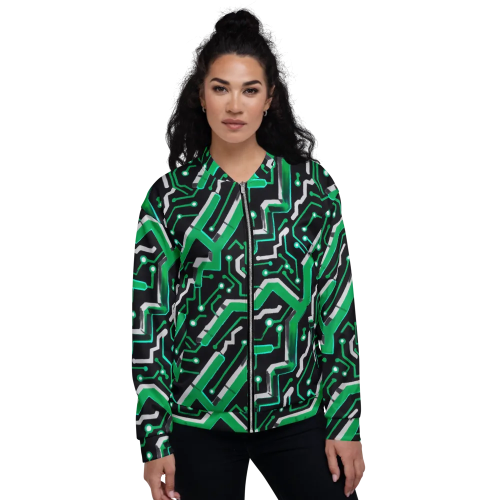 Green Current on Bomber Jacket — Front