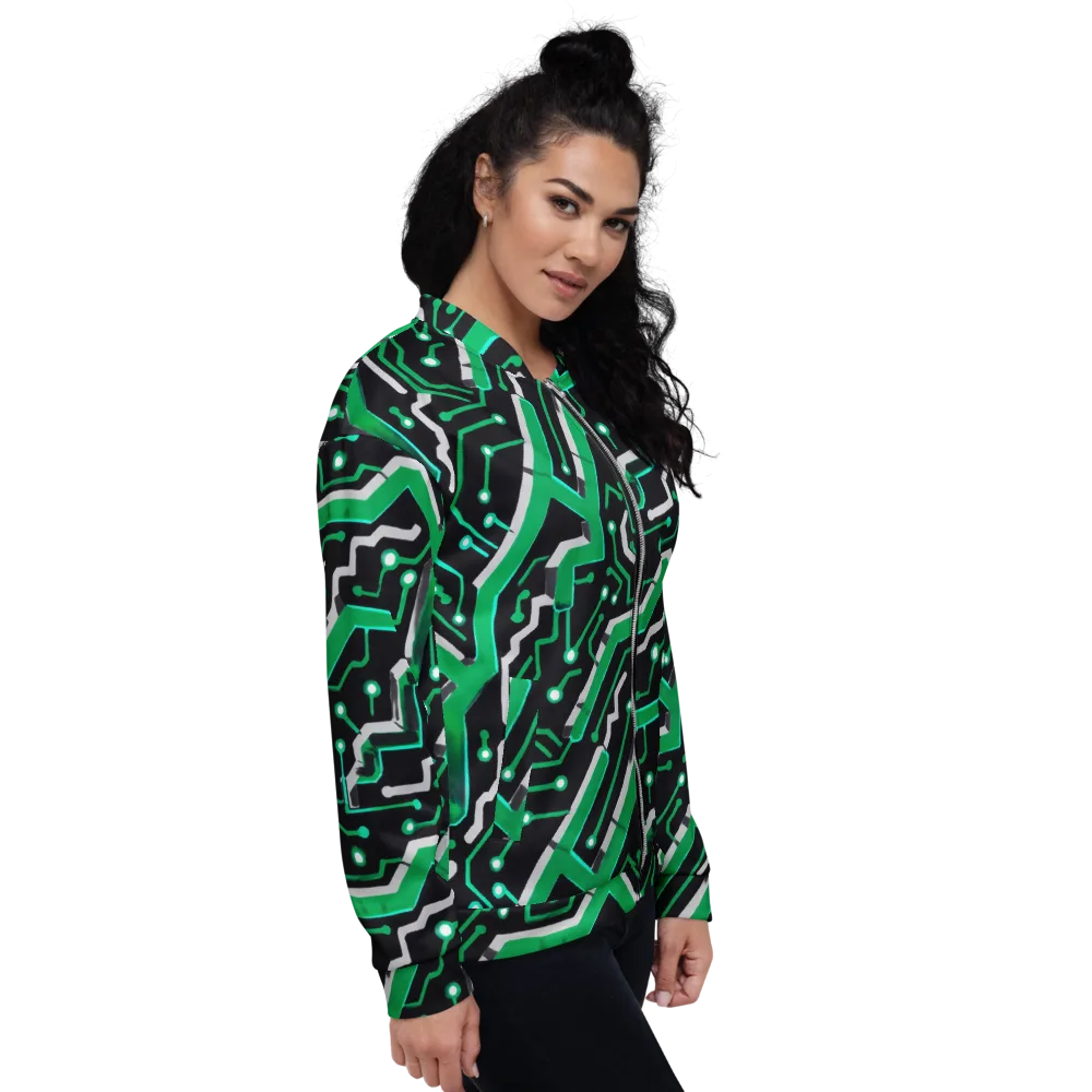 Green Current on Bomber Jacket — Right