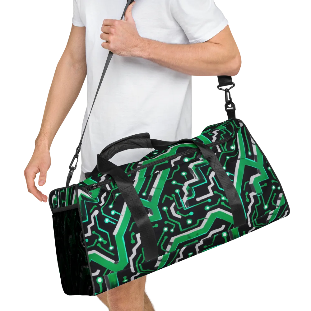 Green Current on Duffle Bag — Right Front