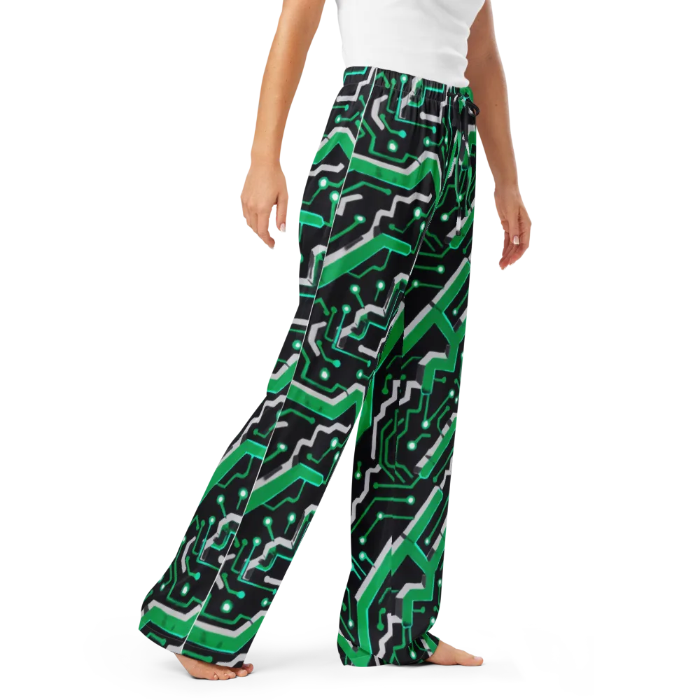 Green Current on Women's Pajama Pants — Right Front