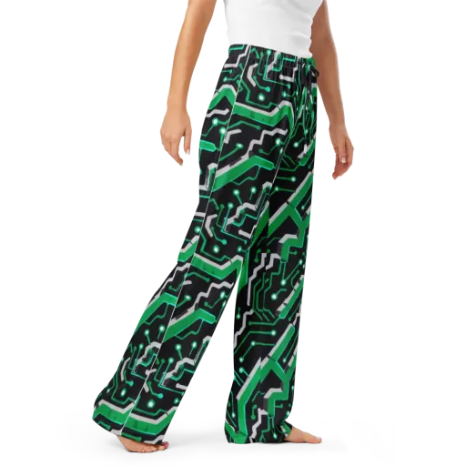 Green Current on a Women's Pajama Pants