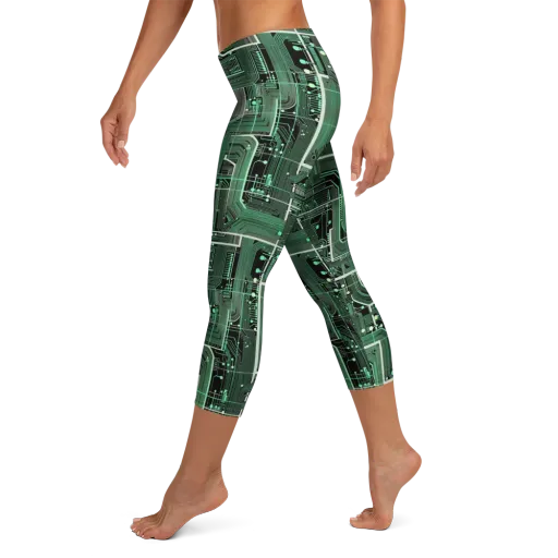Emerald Motherboard on a Capri Leggings