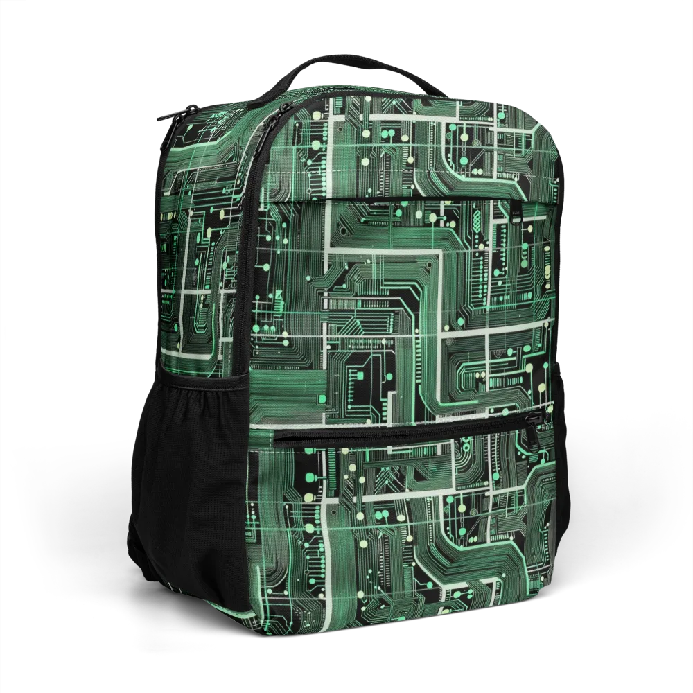 Emerald Motherboard on Utility Backpack — Right Front