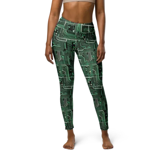 Emerald Motherboard on a Yoga Leggings