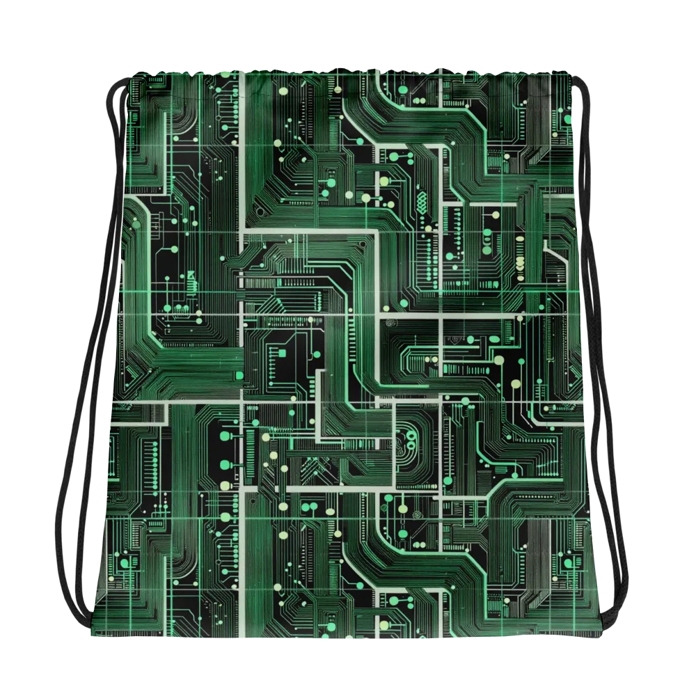 Emerald Motherboard on Drawstring Bag — Photo