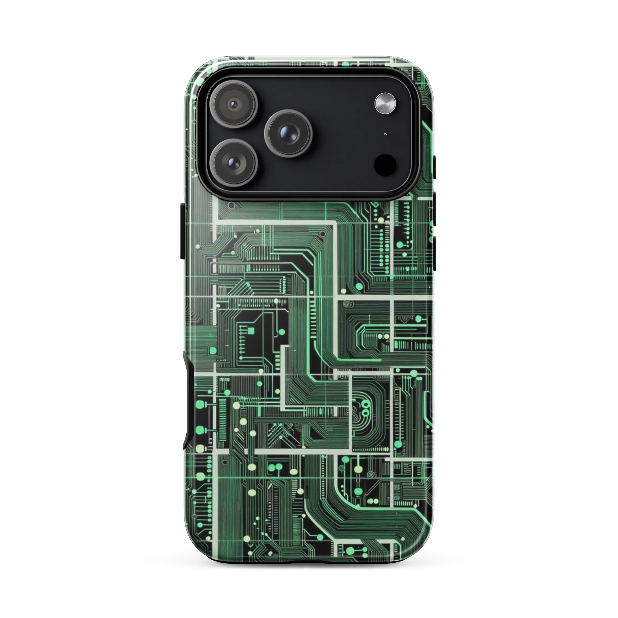 Emerald Motherboard on Tough Case for iPhone® — Front