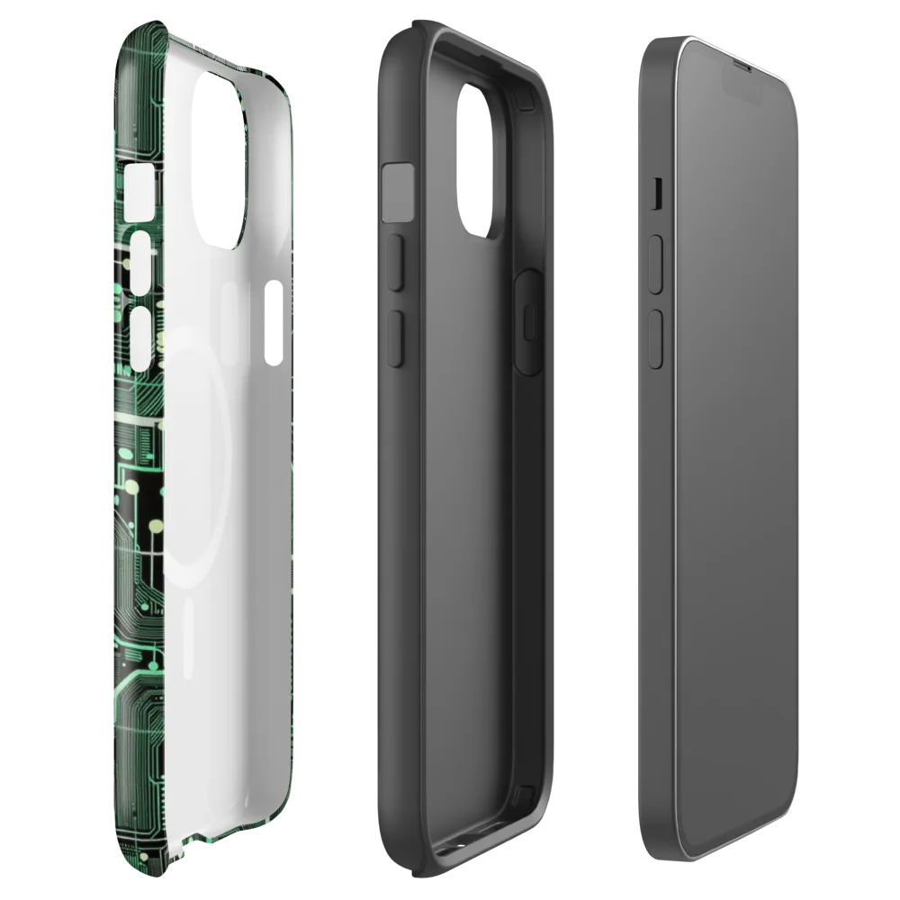 Emerald Motherboard on MagSafe Tough Case for iPhone® — Front