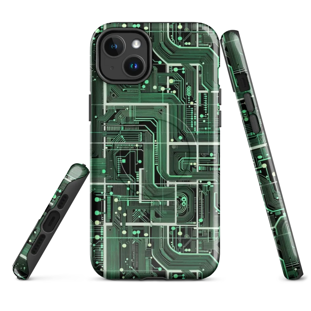 Emerald Motherboard on MagSafe Tough Case for iPhone® — Front