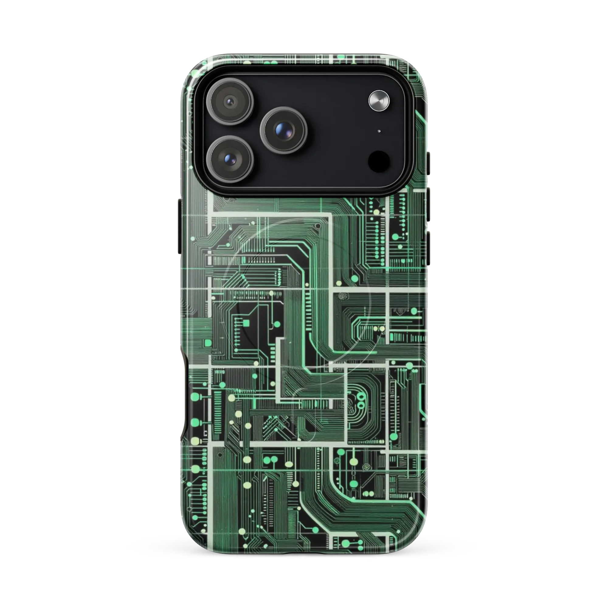 Emerald Motherboard on MagSafe Tough Case for iPhone® — Front