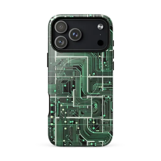 Emerald Motherboard on a MagSafe Tough Case for iPhone®