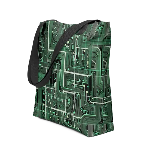 Emerald Motherboard on a Tote Bag