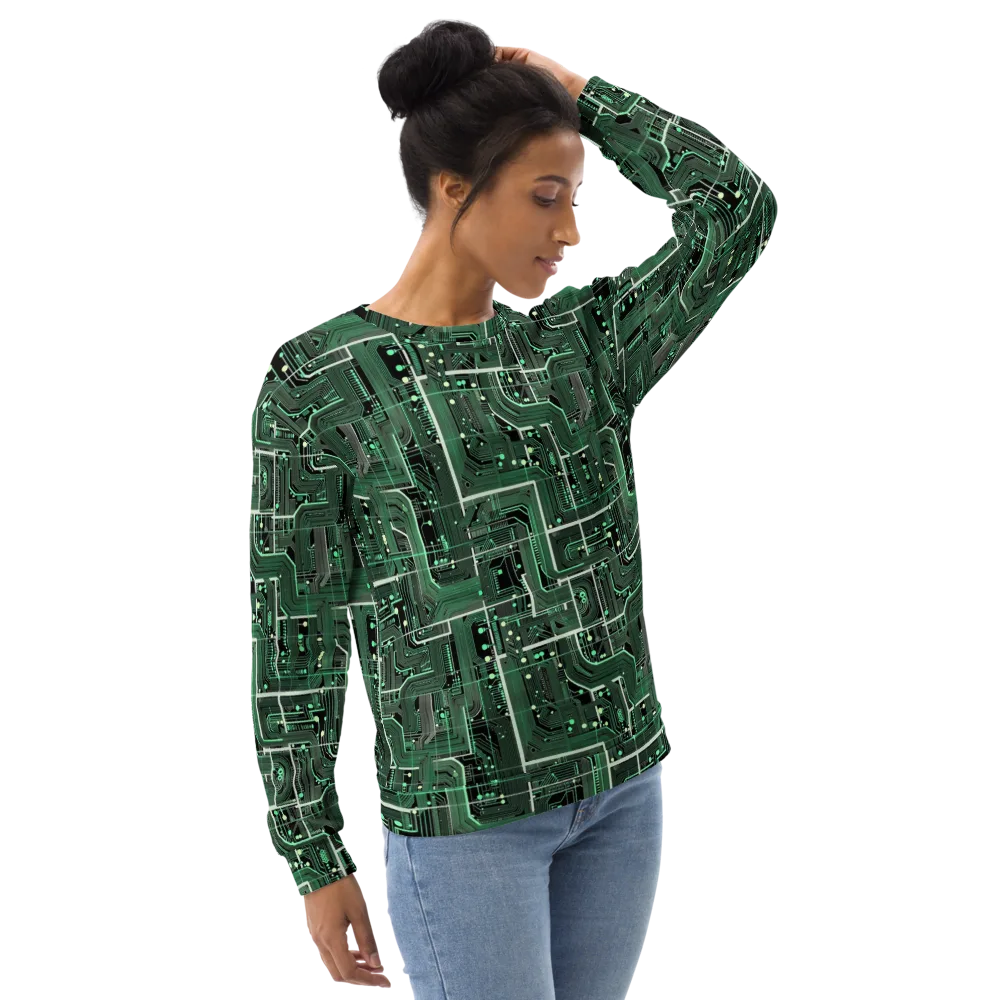 Emerald Motherboard on Sweatshirt — Right Front