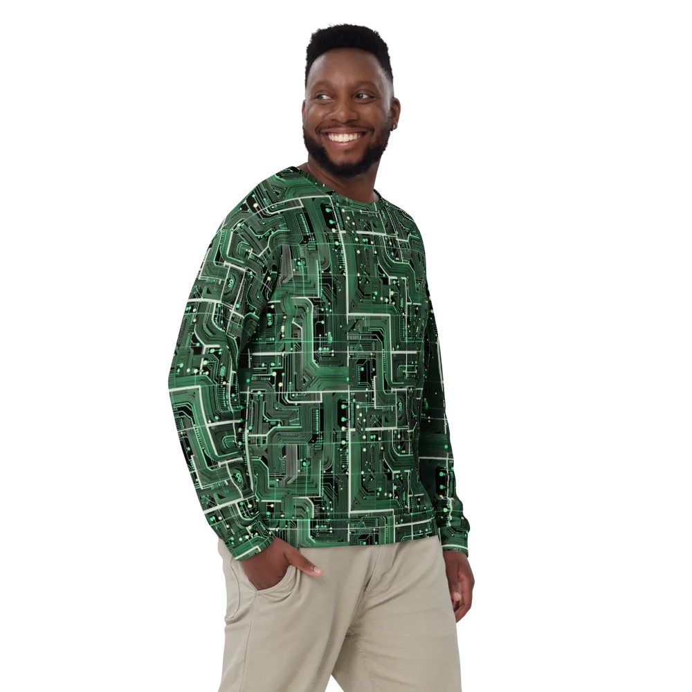 Emerald Motherboard on Sweatshirt — Front