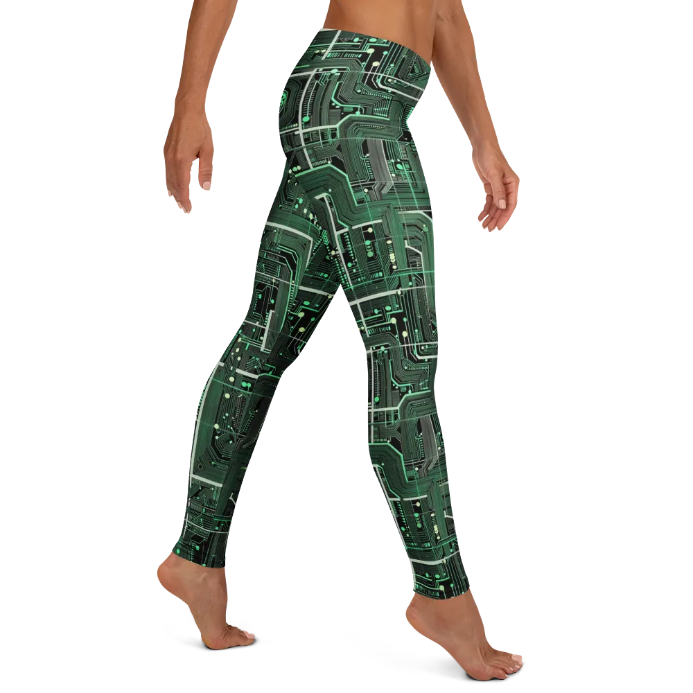 Emerald Motherboard on Leggings — Right