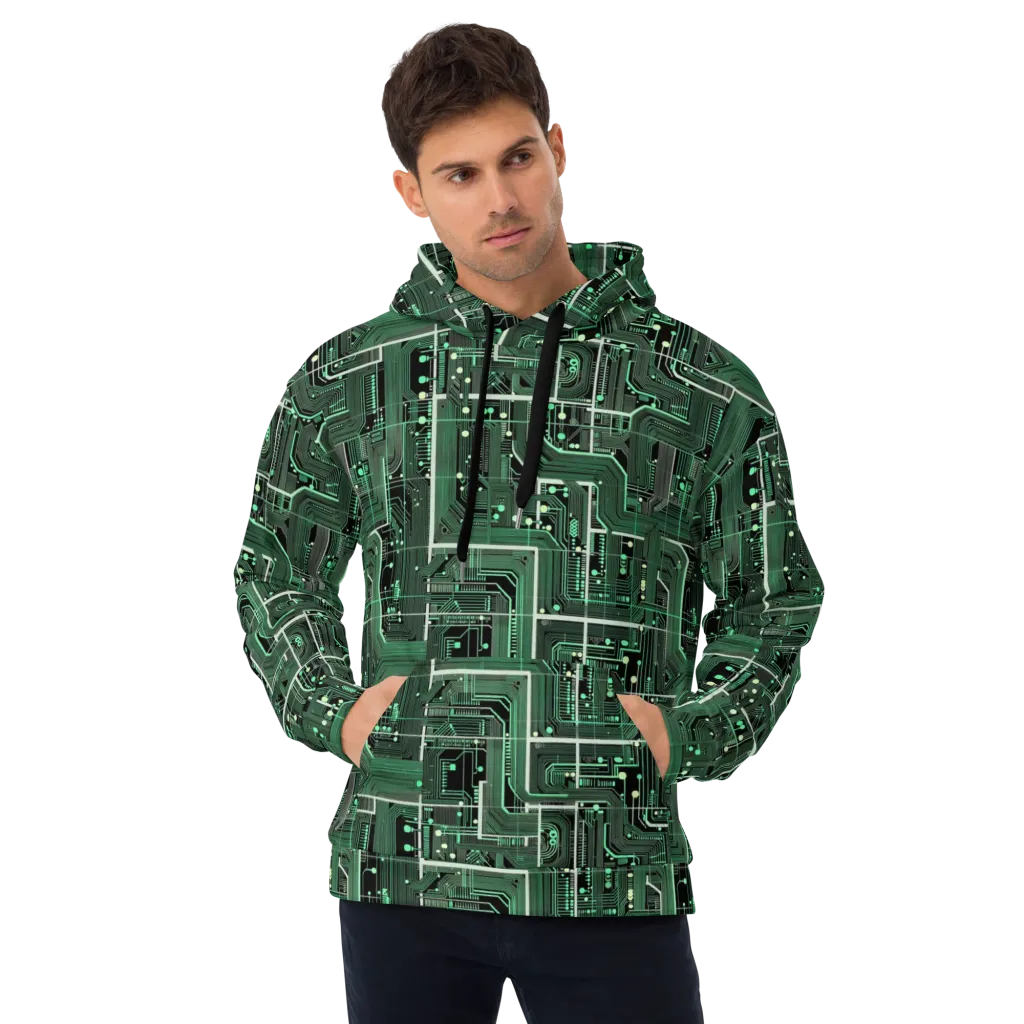 Emerald Motherboard on Hoodie — Front