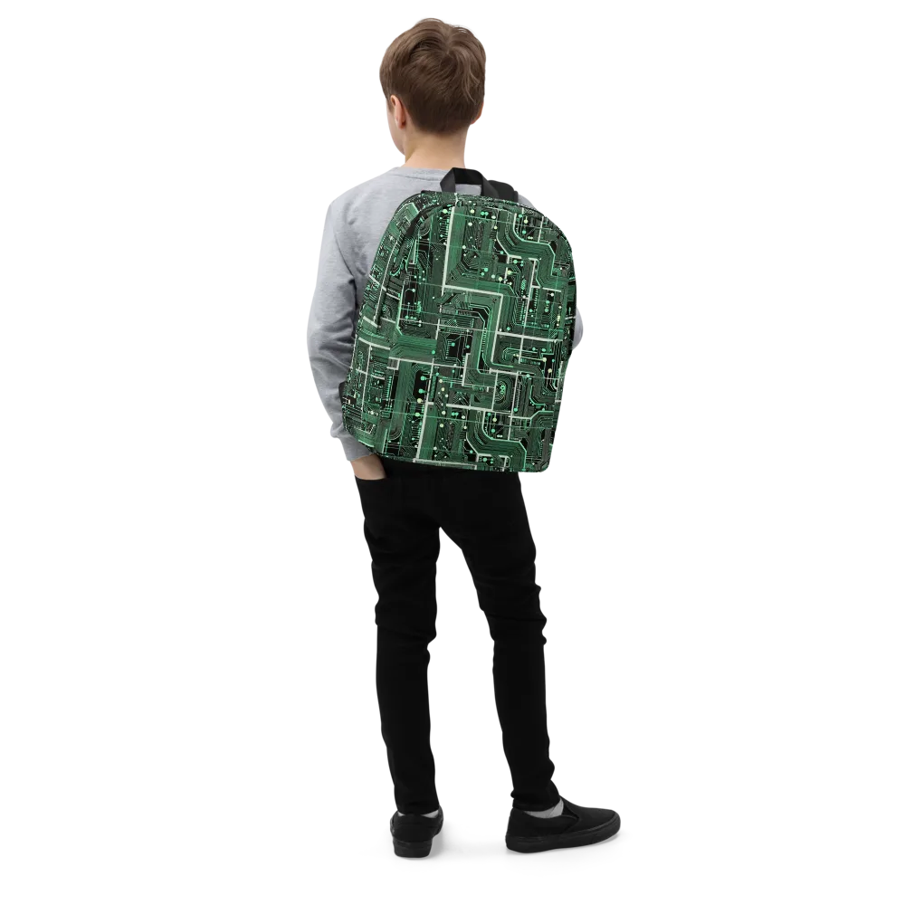 Emerald Motherboard on Minimalist Backpack — Right Front