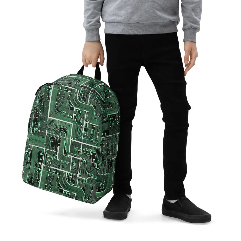 Emerald Motherboard on Minimalist Backpack — Zoomed-in