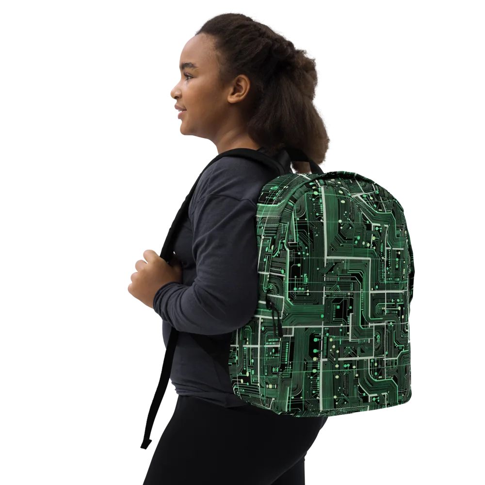 Emerald Motherboard on Minimalist Backpack — Right Front