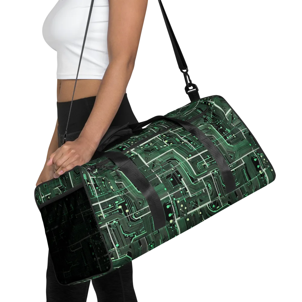 Emerald Motherboard on Duffle Bag — Front