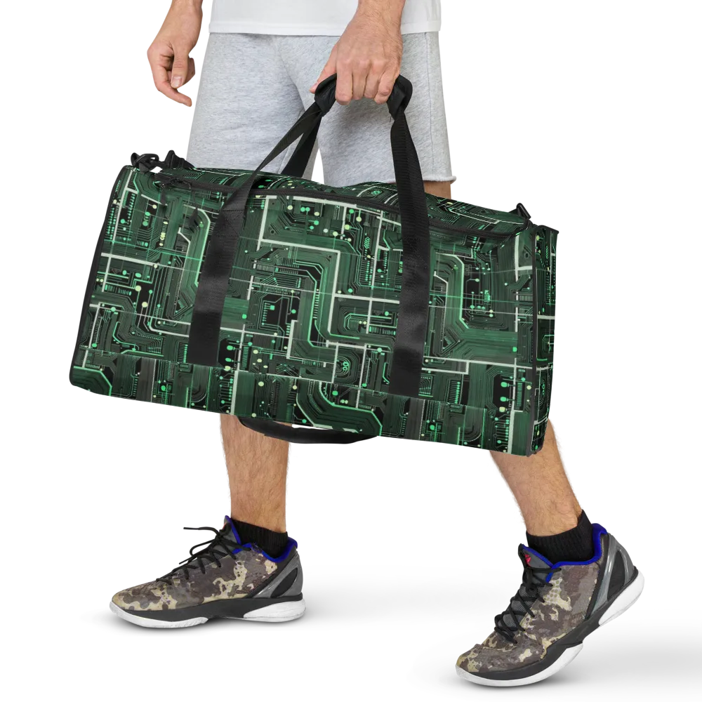 Emerald Motherboard on Duffle Bag — Front