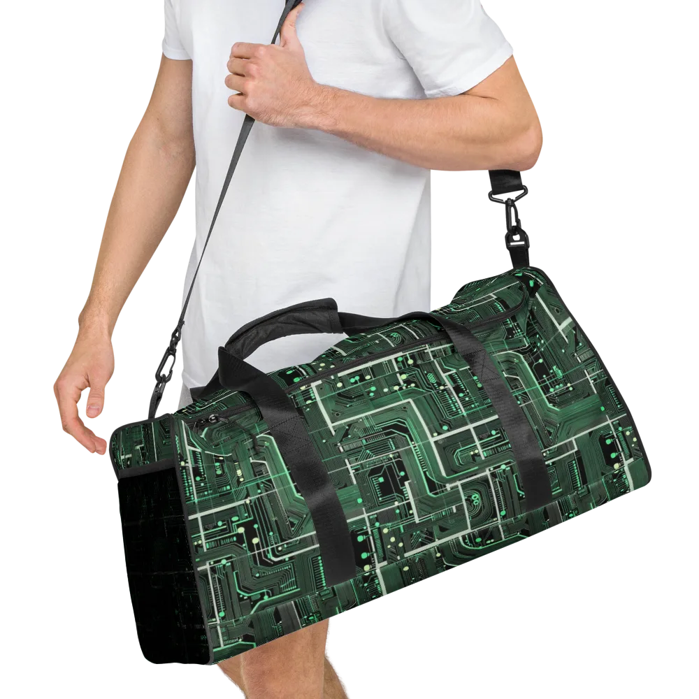 Emerald Motherboard on Duffle Bag — Right Front