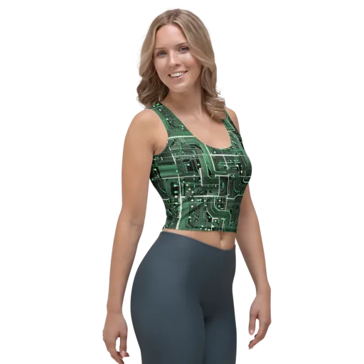 Emerald Motherboard on a Crop Top