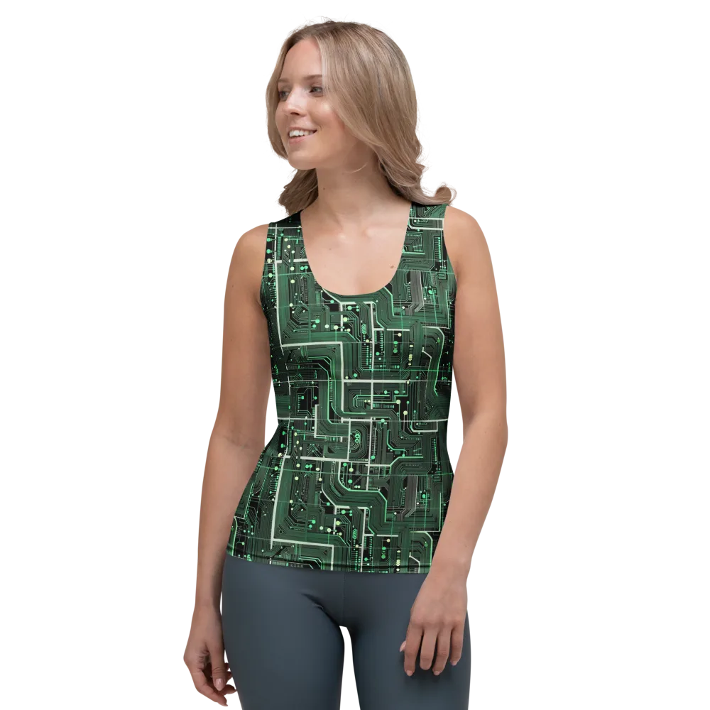 Emerald Motherboard on Women's Tank Top — Front