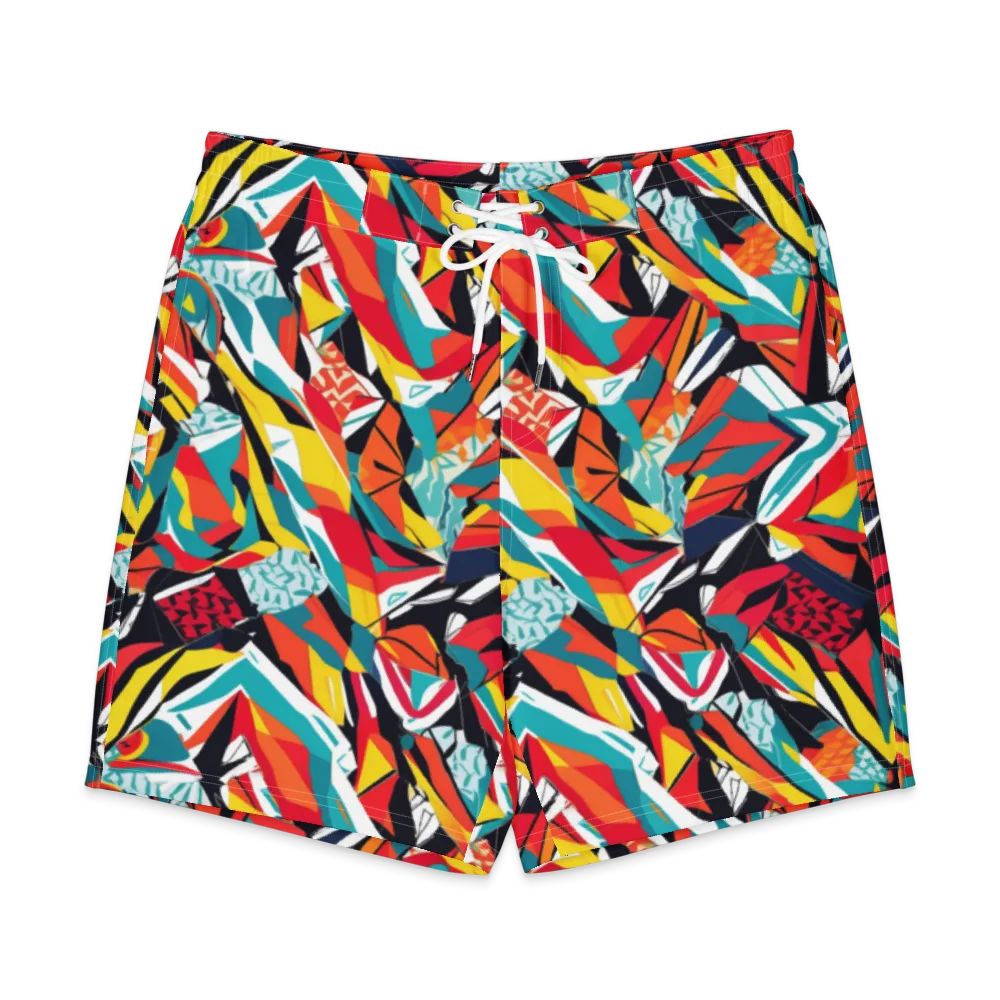 Spectrum Fracture on Men's Board Shorts — Front